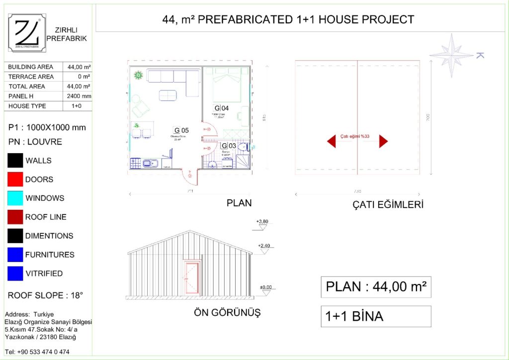 1+1 prefabrik ev fiyatları
