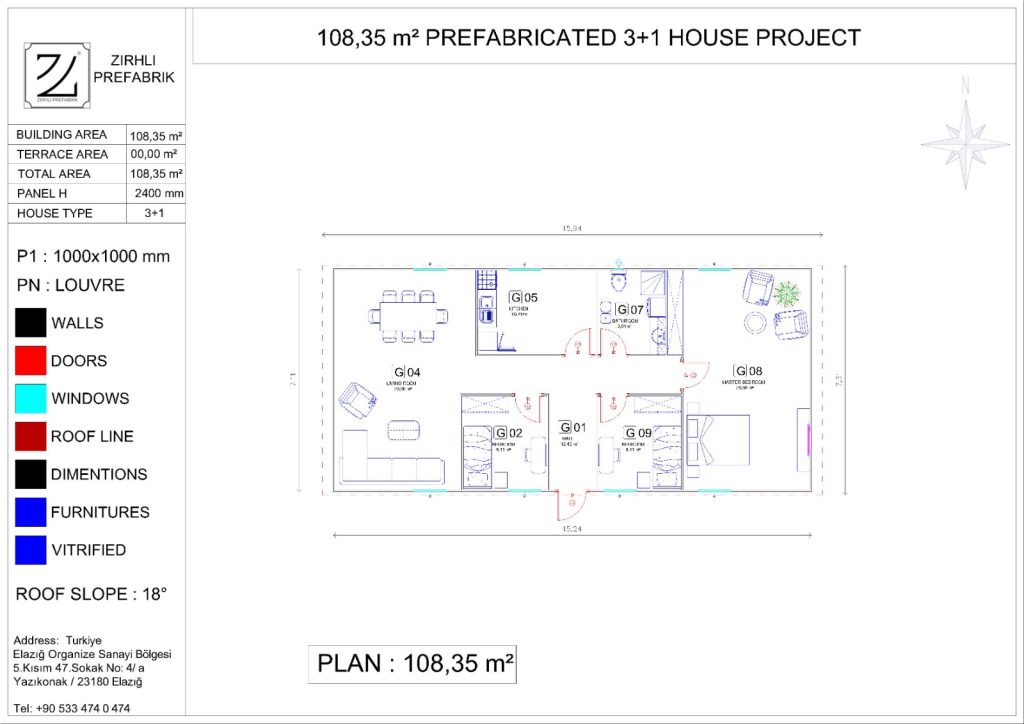 3+1 prefabrik ev fiyatları